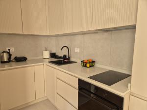 Kuchyň nebo kuchyňský kout v ubytování Iris apartman