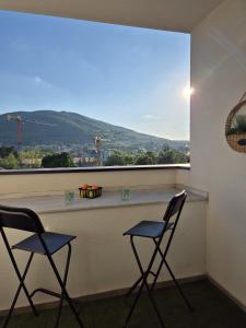 Nespecifikovaný výhled na hory nebo výhled na hory při pohledu z apartmánu