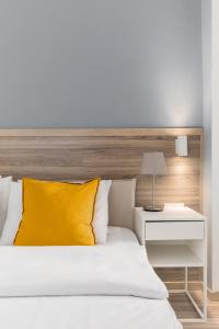 Posteľ alebo postele v izbe v ubytovaní Liberty Apt by halu! Apartments