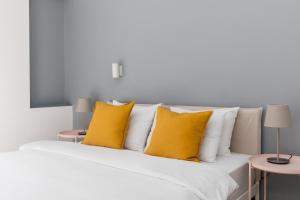 Posteľ alebo postele v izbe v ubytovaní Liberty Apt by halu! Apartments