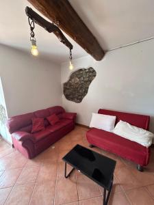 Posezení v ubytování La Casetta al Corso