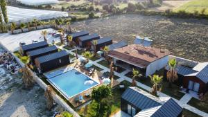 an aerial view of a house with a swimming pool at CASABA OTELS 