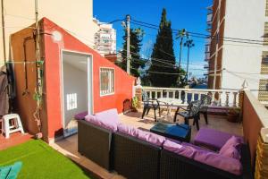 Balkón nebo terasa v ubytování Casa ELI "Casa Marenga" A 50m de playa
