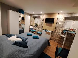 Kuchyň nebo kuchyňský kout v ubytování Apartman Barocco Lovran