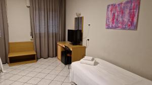 TV a/nebo společenská místnost v ubytování Hotel Dogana