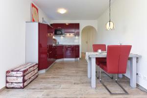 Kuchyň nebo kuchyňský kout v ubytování Residenz Waterkant + 37 fotografií