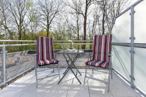 Balkón nebo terasa v ubytování Residenz Waterkant