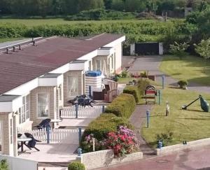 an aerial view of a row of modular homes at Ferienwohnung-Eilts-Whg-09 in Borkum
