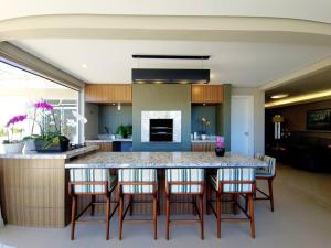 Dapur atau dapur kecil di Campinas Penthouse - Cobertura Luxo com Piscina Privativa