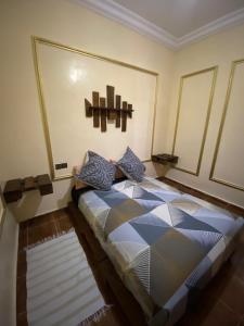 Postel nebo postele na pokoji v ubytování Calm appartment close to airport of Marrakech + 27 fotografií