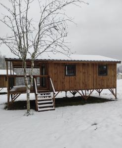Camping la Borie Basse v zimě