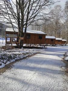 Camping la Borie Basse v zimě