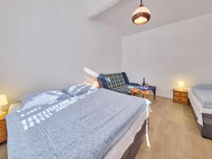 sypialnia z łóżkiem, kanapą i krzesłem w obiekcie Apartment Villa Belvedere-2 by Interhome w Jańskich Łaźniach