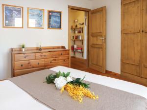 Katil atau katil-katil dalam bilik di Apartment Les Combins apt- 23 by Interhome