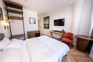 Postel nebo postele na pokoji v ubytování Vienna Lights Apartments - Domenig by Kent