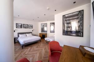 Postel nebo postele na pokoji v ubytování Vienna Lights Apartments - Domenig by Kent
