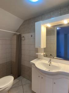 Koupelna v ubytování Albatros rooms