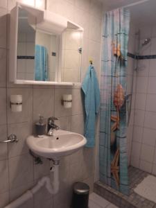 Koupelna v ubytování Ferienwohnung Carstens