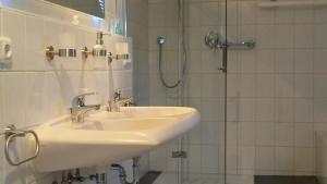Koupelna v ubytování Ferienwohnung An der Dorfmauer