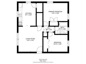 Grundriss der Unterkunft Tranquil 2BR Apt NE Mpls - 8073 Apt 4