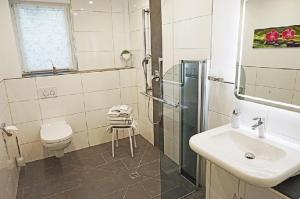 Koupelna v ubytování Ferienwohnung An der Dorfmauer