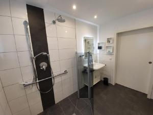 Koupelna v ubytování Ferienwohnung An der Dorfmauer