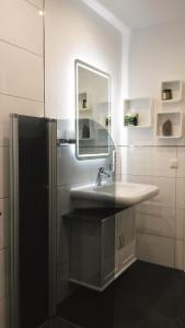 Koupelna v ubytování Ferienwohnung An der Dorfmauer