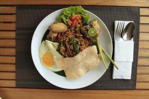 Eten bij of ergens in de buurt van het pension


