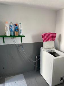 a washing machine with a towel on top of it at Casa Don Daniel, Arona in Buzanada