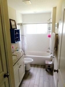 a bathroom with a tub and a toilet and a sink at DANA ESTATE's in Saint Augustine