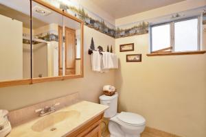 Idle hours inn #1945 في مدينة بيغ بير: حمام مع مرحاض ومغسلة ونافذة +12 صورة