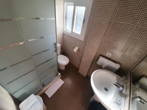 Koupelna v ubytování Hostal Roberto