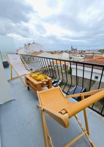 Μπαλκόνι ή βεράντα στο Appartement lumineux proche plage et marché, centre-ville accessible à pied parking gratuit I SWEET HOMES LOCATION