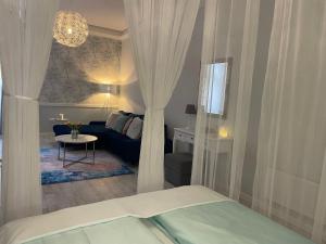 Posteľ alebo postele v izbe v ubytovaní Syl Via Apartman