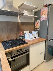 Kuchyňa alebo kuchynka v ubytovaní Syl Via Apartman