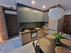 Kjøkken eller kjøkkenkrok på Apartament G13 Nautica Resort