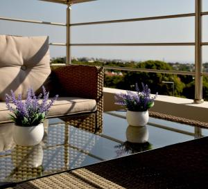 Balkón alebo terasa v ubytovaní Luxury Rhodian Panorama
