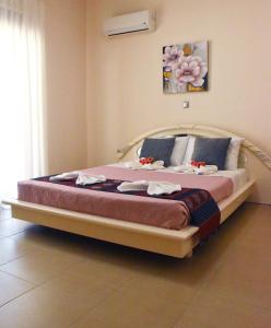 Posteľ alebo postele v izbe v ubytovaní Luxury Rhodian Panorama
