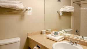 サンピークスにあるCahilty #355 homeのバスルーム(洗面台、トイレ、鏡付)