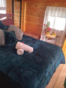 Postel nebo postele na pokoji v ubytování Cabaña alto de torres