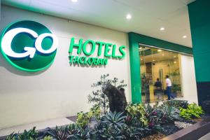 a store front of a hotel halifax sign at Go Hotels Tacloban in Tacloban