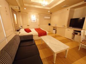 TV o dispositivi per l'intrattenimento presso ホテル カーシュ Cache 男塾ホテルグループ