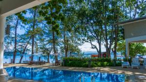 Bazén v ubytování Mamutik Island Lodge nebo v jeho okolí
