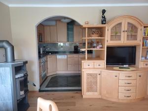 Kuchyň nebo kuchyňský kout v ubytování Apartment Kerer