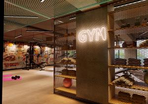 Fitnesscenter och/eller fitnessfaciliteter på Expo Hotel Barcelona