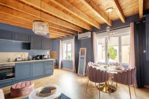 Dapur atau dapur kecil di Rose & Blue Spa proche Chalon S/Saône et Beaune