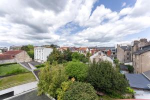 an aerial view of a city with buildings and trees at Le Sully - Joli duplex centre de Nantes in Nantes