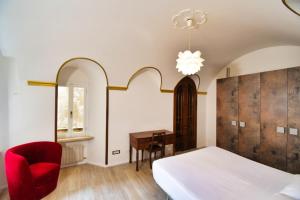 Krevet ili kreveti u jedinici u okviru objekta Perugia-Apartments Via Favorita