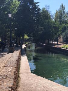 Uitzicht op een rivier vlak bij de luxe tent