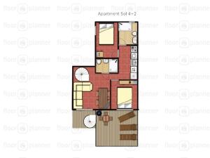 Plán poschodí v ubytovaní Apartments Bahia Dorada